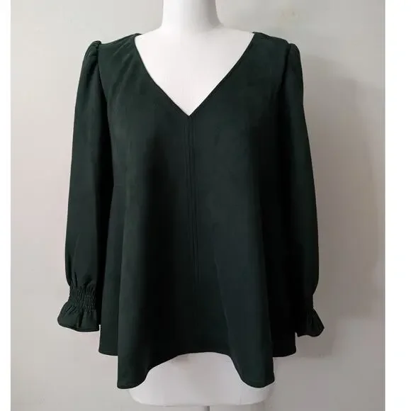 Tuckernuck Suede Easton Top - Malachite - Picture 3 of 12